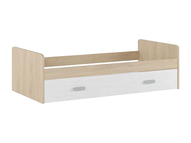 Cama Nido de Melamina Color Puccini Andersen – Ancho 194,4 cm x Fondo 98 cm x Alto 58 cm, Ideal para Habitaciones Juveniles.