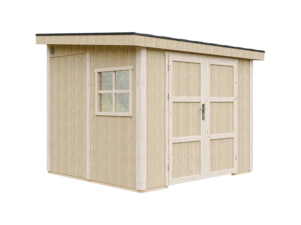 Abri de Jardin Qualité Premium 5,9 m² - H231x248x294 cm - Sans plancher e  paroi latérale - Timbela M938B