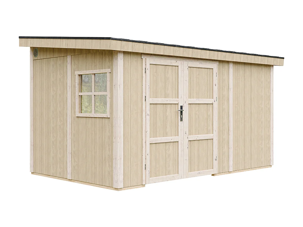 Abri de jardin qualité premium - 8,68 m² - H231x248x412 cm - sans plancher e paroi latérale - M939B