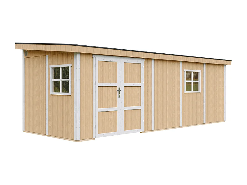 Tuinhuis premium kwaliteit zonder vloer en zijwand - 14.3 m² / H231x248x648 cm - M941B-HARVEST HONEY