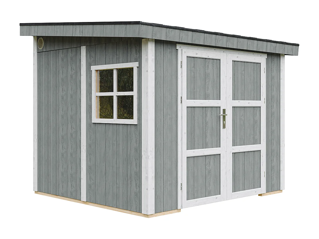 Tuinhuis premium kwaliteit zonder vloer en zijwand - 5.9 m² / H231x248x294 cm - M938B-CAVERN STEEL