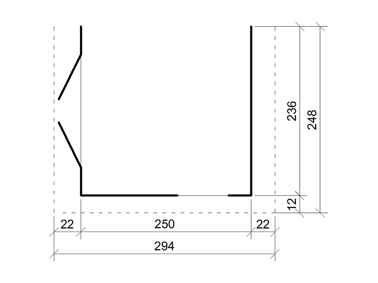 Domek ogrodowy najwyższej jakości - 5,9 m² - H231x248x294 cm - bez podłogi i ściany bocznej - M938B-TERRA BROWN