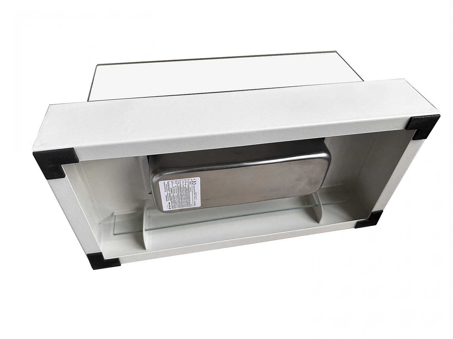 Chimenea de etanol de sobremesa con dos pantallas de cristal templado