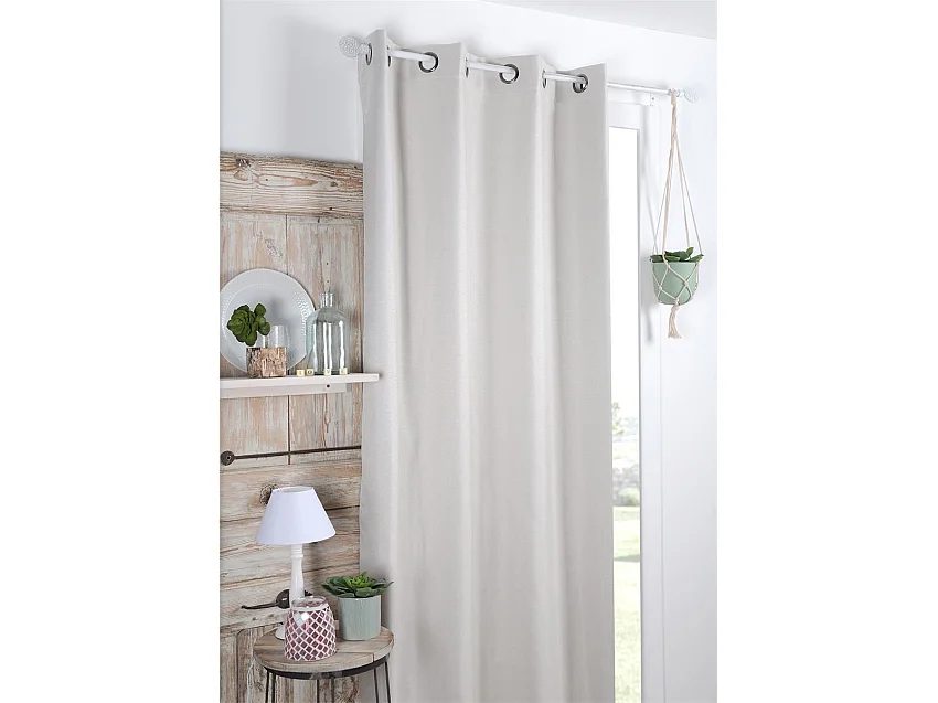 Cortina ocultante unida tramada 140 x 260 cm