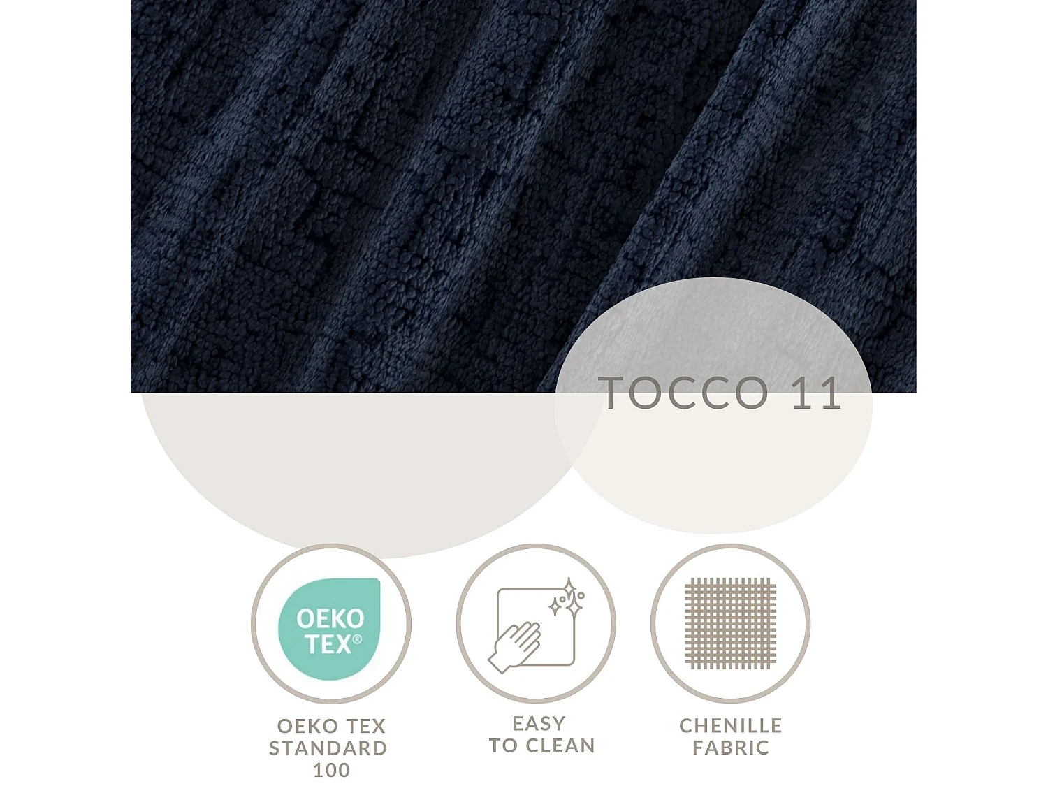 Gestoffeerd bed met hoofdbord - 120x200 cm - marineblauw - LOUNGE
