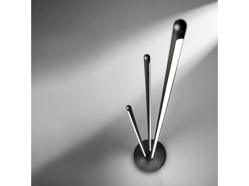 Lampadaire design TWINS LED de Perenz en métal noir