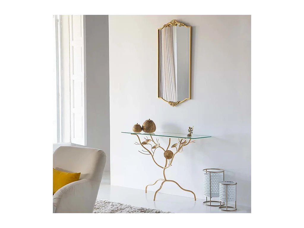 Goldene Konsolentisch 110x40x80