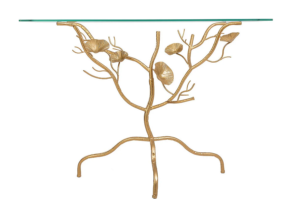 Halle en métal doré 110x40x80