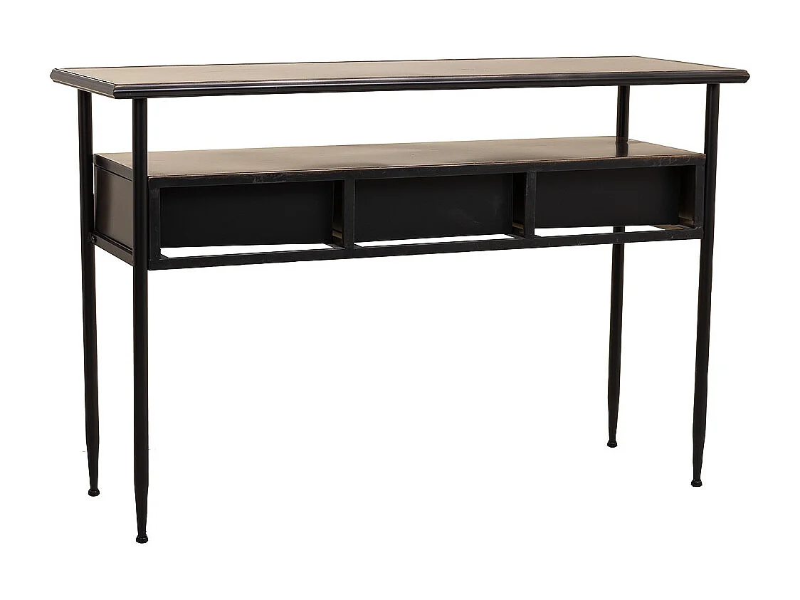 Braune Metallhalle 122x42x80h cm