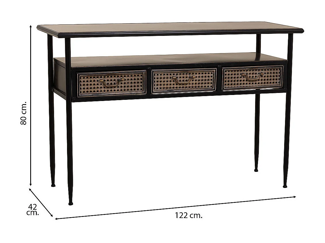 Braune Metallhalle 122x42x80h cm