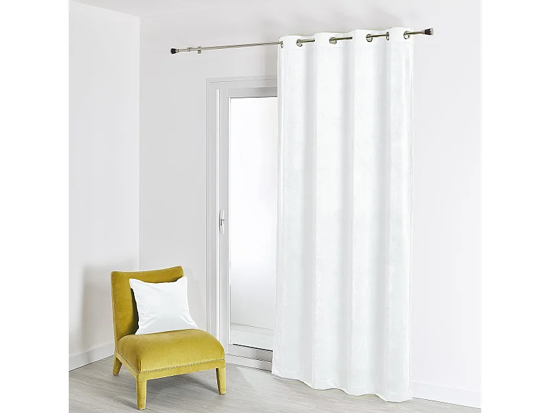 Vorhang aus einfarbigem Filzvelours 135 x 260 cm