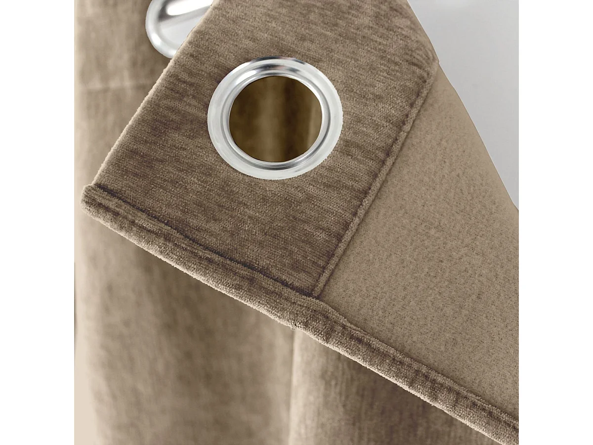 Cortina térmica de terciopelo con forro polar