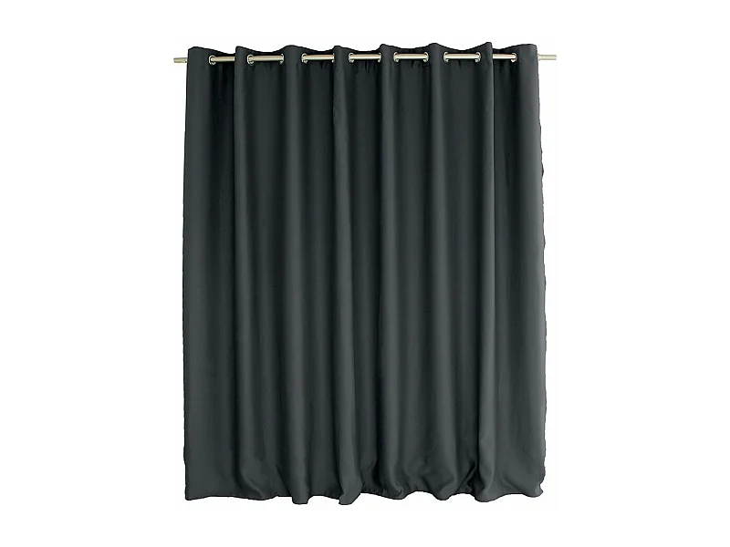 Rideau Occultant XL "Reglisse" 300x240cm Gris Foncé
