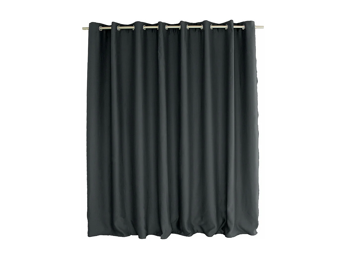 Rideau Occultant XL "Reglisse" 300x240cm Gris Foncé