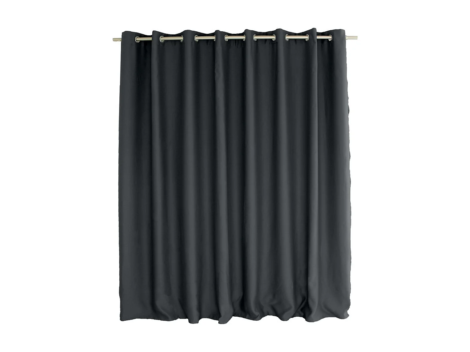 Cortina opaca de alambre negro de gran anchura 300 x 240 cm