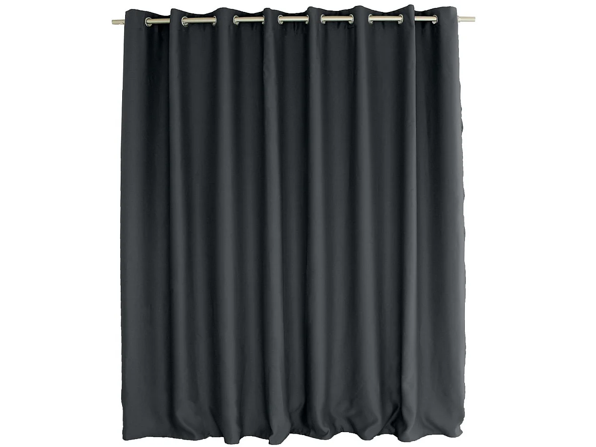 Rideau Occultant XL "Reglisse" 300x240cm Gris Foncé