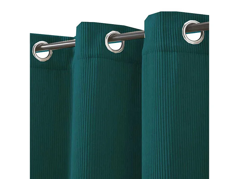 Rideau tamisant en velours côtelé