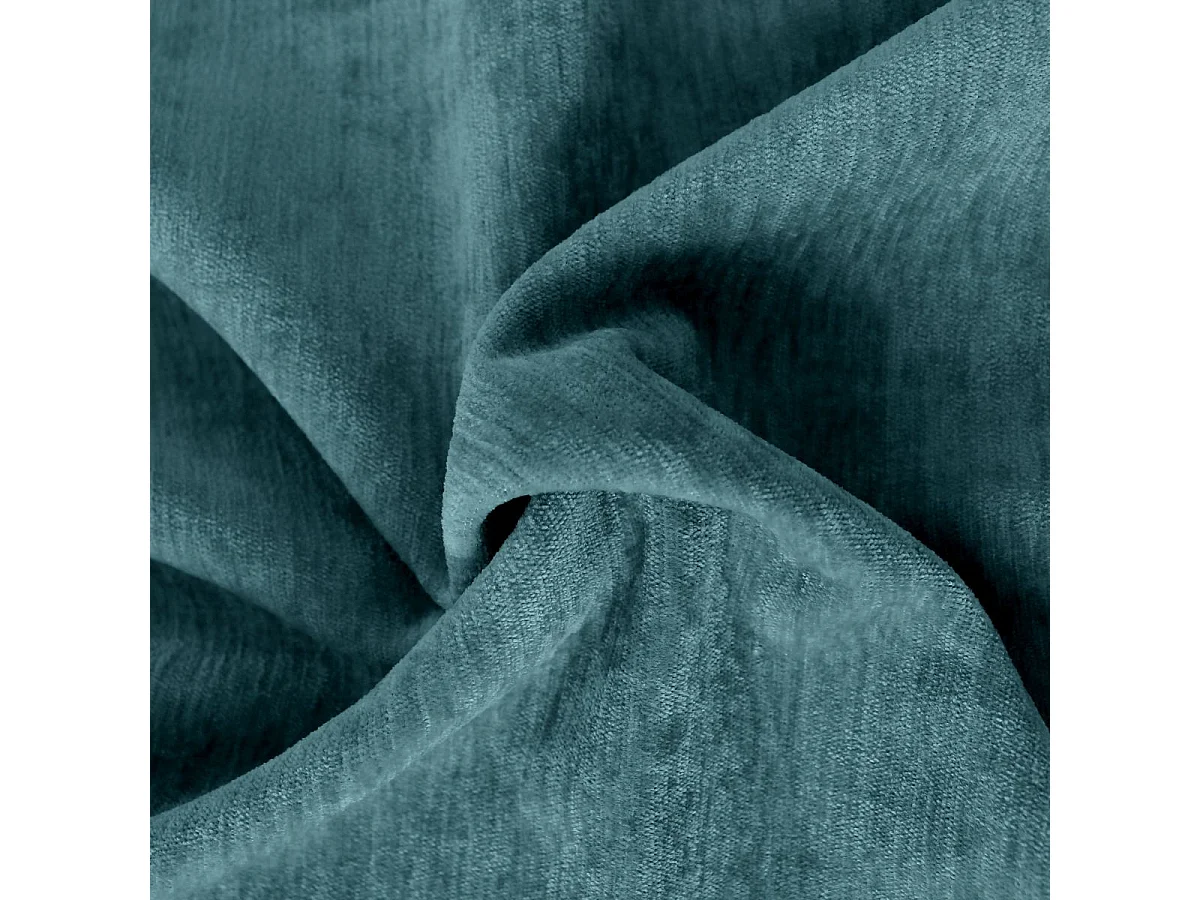 Rideau Thermique Occultant "Velvet" 140x260cm Bleu Canard