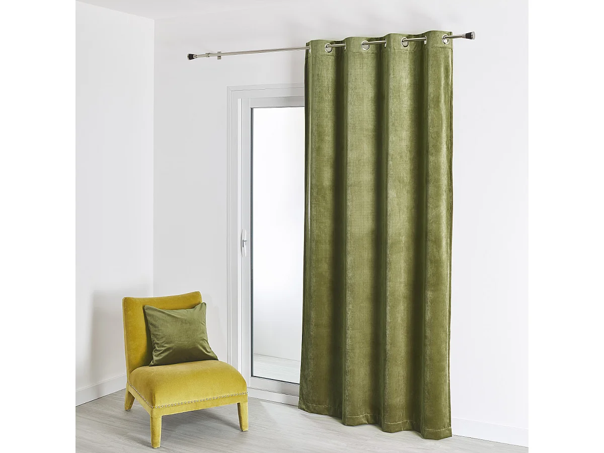 Vorhang aus einfarbigem Filzvelours 135 x 260 cm