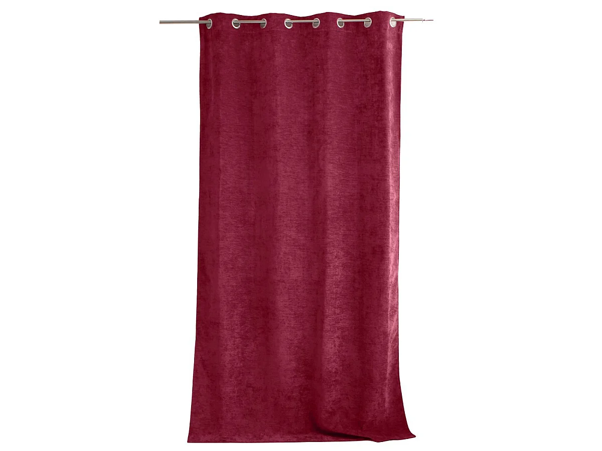 Rideau Thermique Occultant "Velvet" 140x260cm Grenat
