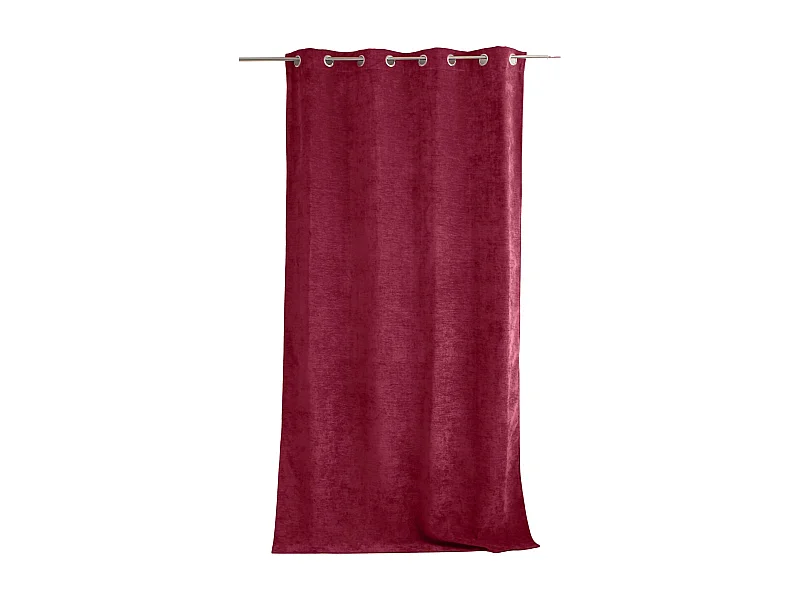 Rideau Thermique Occultant "Velvet" 140x260cm Grenat