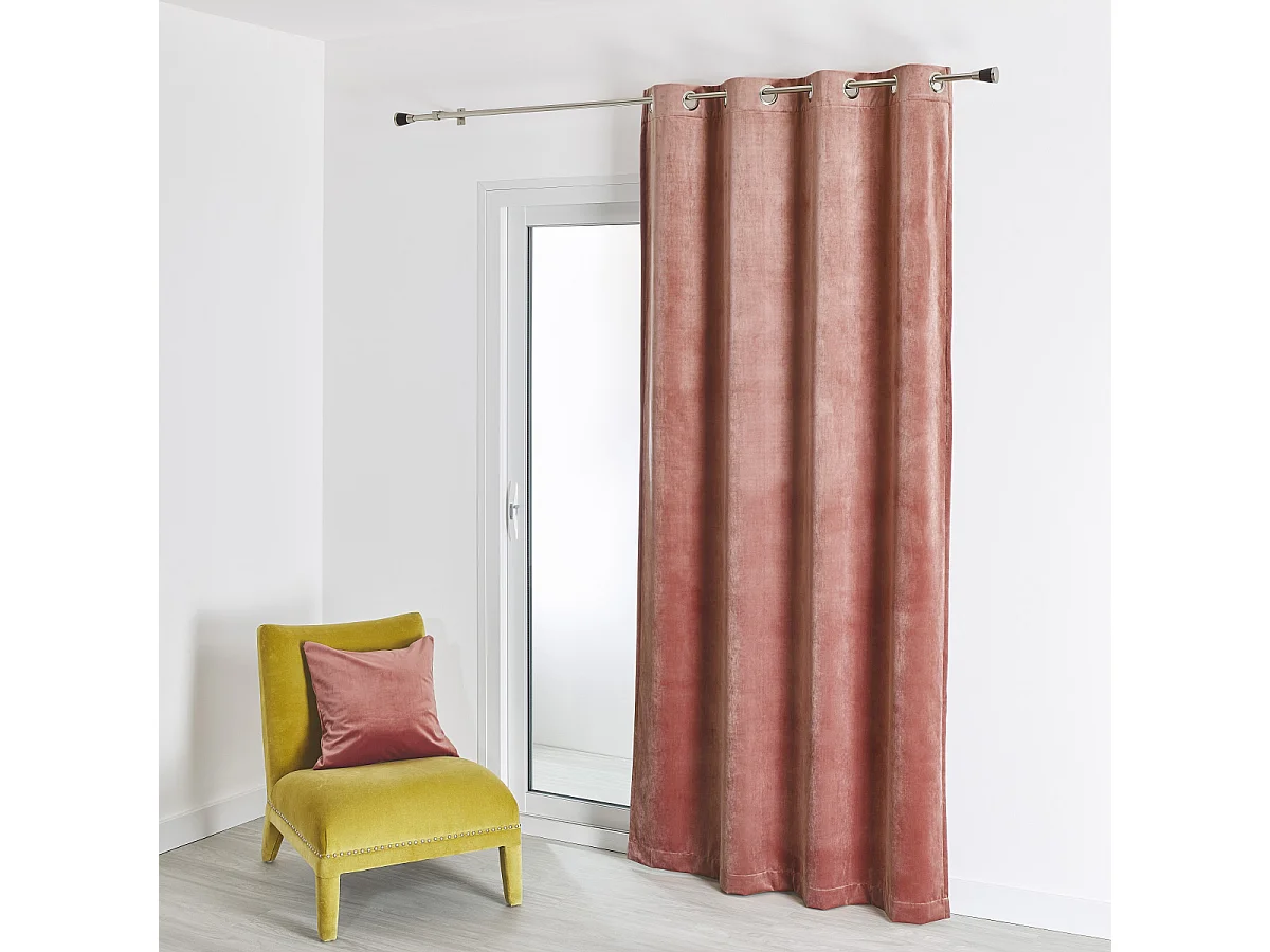 Cortina fieltro y terciopelo lisa 135 x 260 cm