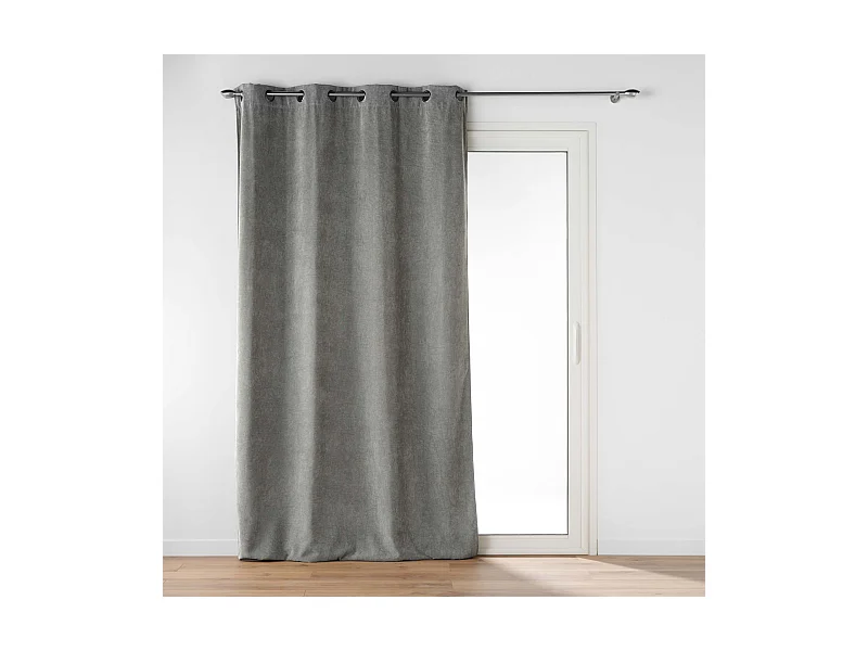 Blickdichter einfarbiger Samtvorhang 135 x 260 cm