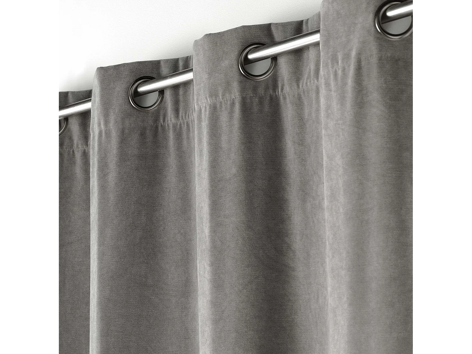 Blickdichter einfarbiger Samtvorhang 135 x 260 cm