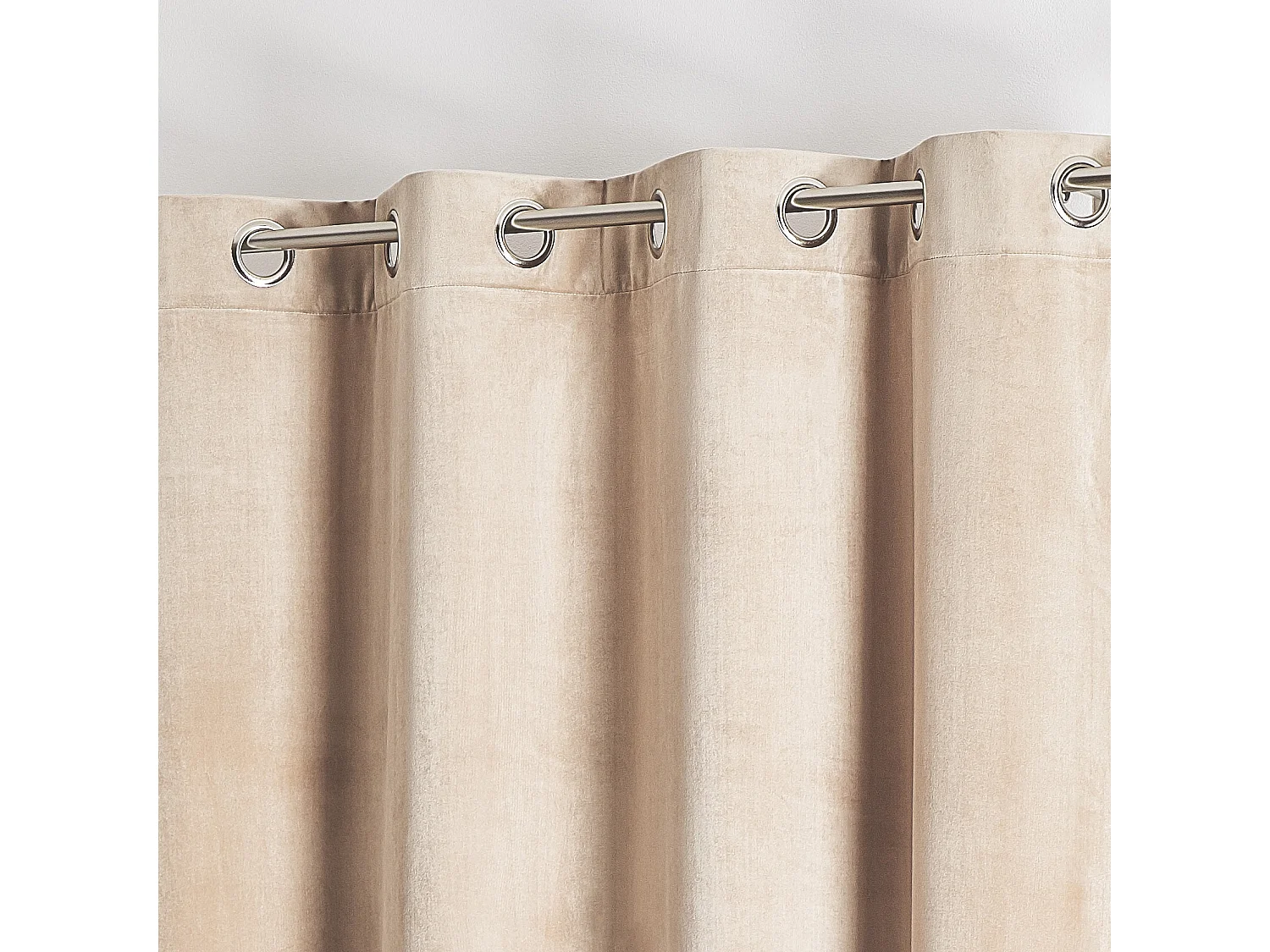 Rideau en velours feutré uni