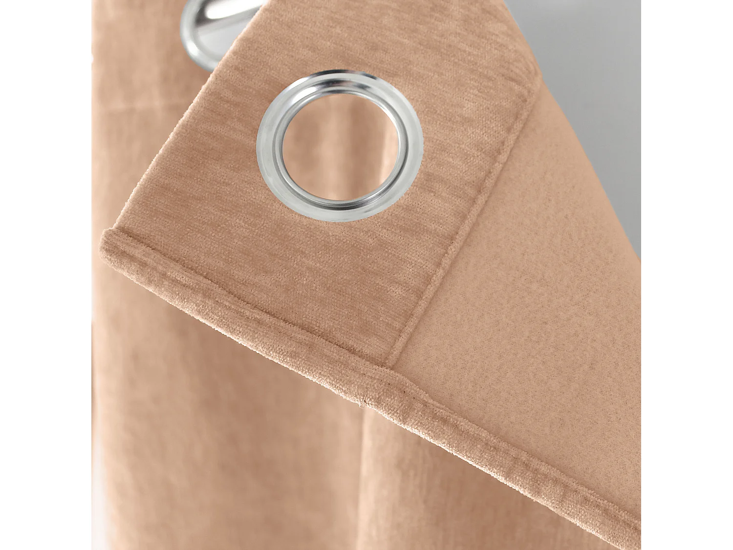 Rideau Thermique Occultant "Velvet" 140x260cm Pêche