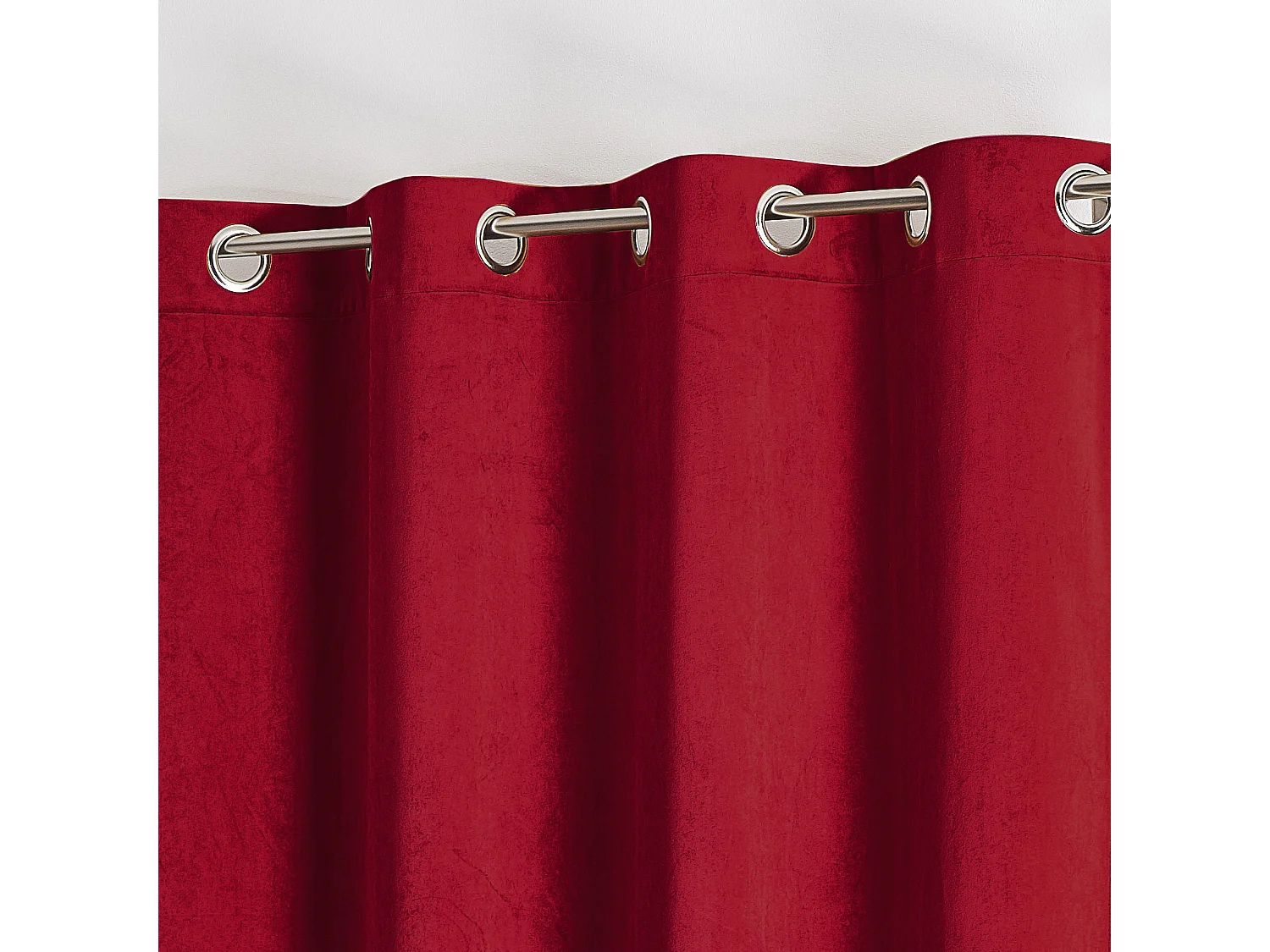 Cortina fieltro y terciopelo lisa 135 x 260 cm