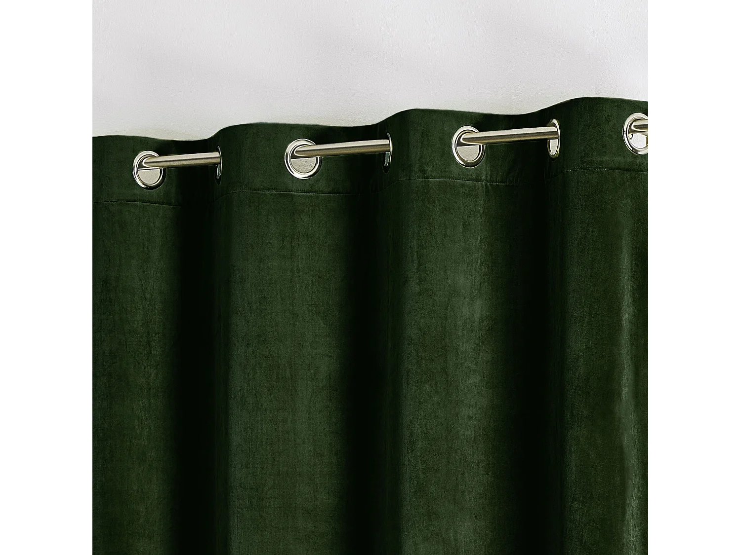 Vorhang aus einfarbigem Filzvelours 135 x 260 cm