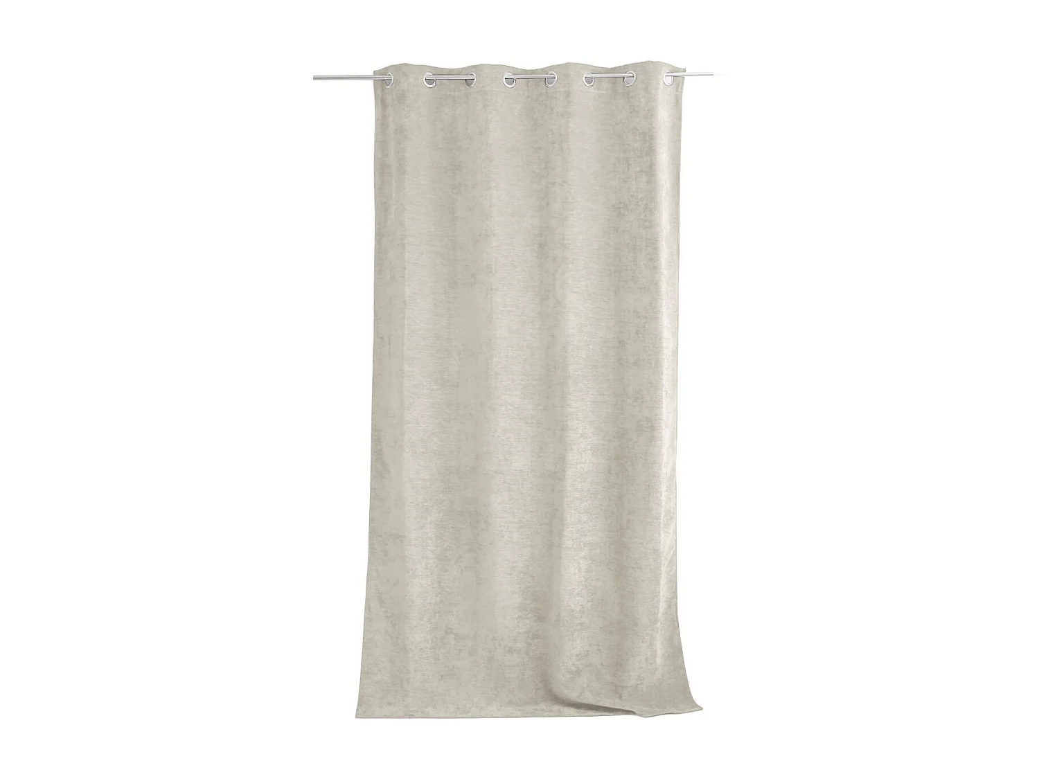 Rideau Thermique Occultant "Velvet" 140x260cm Écru