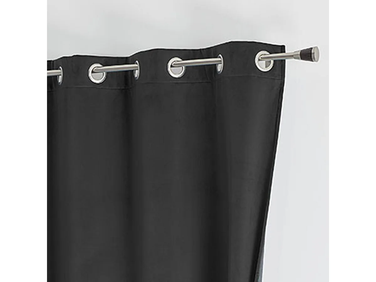 Cortina aislante y opaca de terciopelo forrada polar 135 x 280 cm