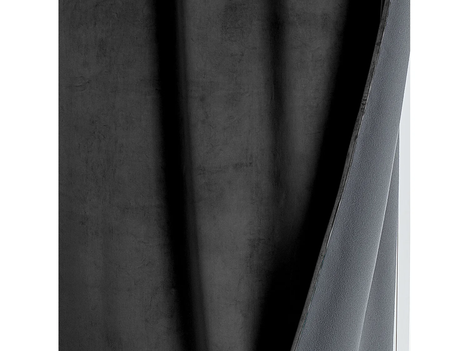 Cortina aislante y opaca de terciopelo forrada polar 135 x 280 cm