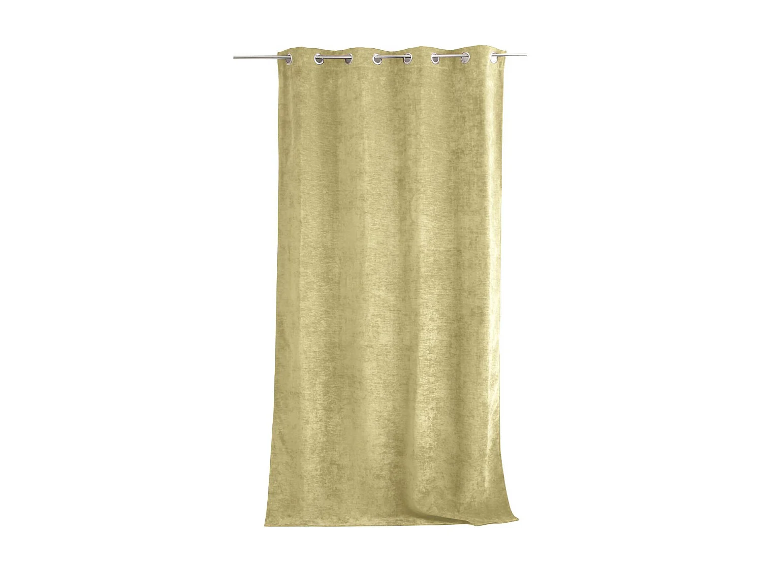 Rideau Thermique Occultant "Velvet" 140x260cm Vert Tilleul