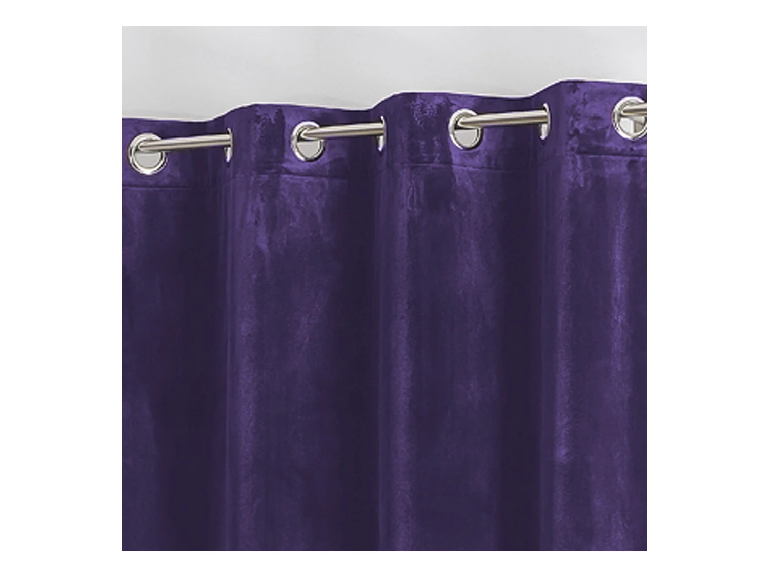 Vorhang aus einfarbigem Filzvelours 135 x 260 cm