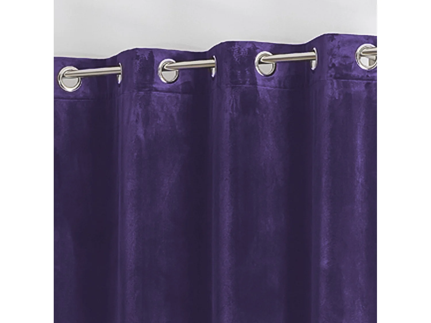 Vorhang aus einfarbigem Filzvelours 135 x 260 cm