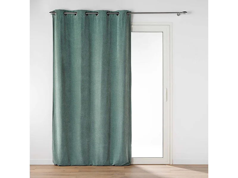 Cortina opaca de terciopelo liso 135 x 260 cm