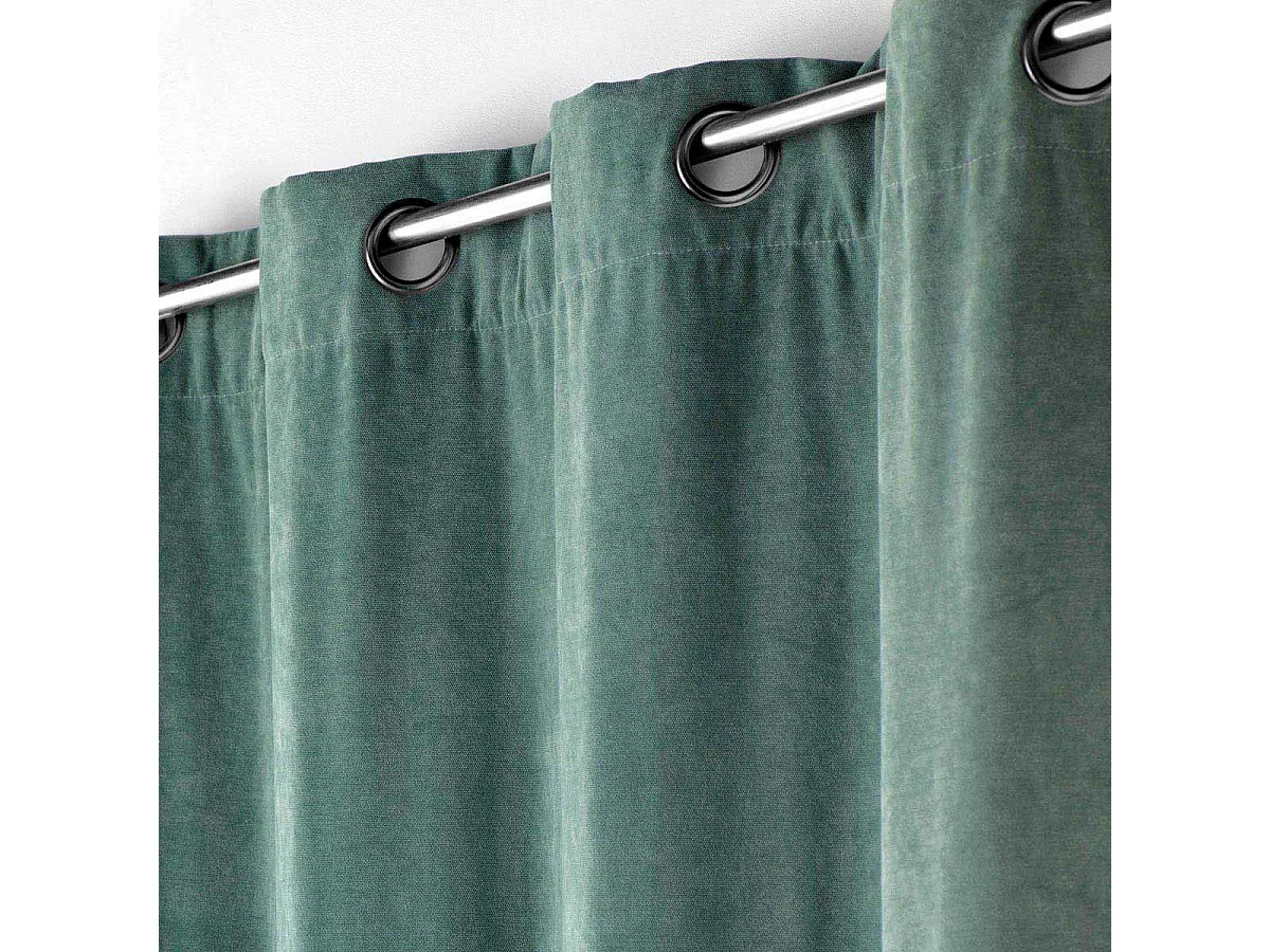 Blickdichter einfarbiger Samtvorhang 135 x 260 cm
