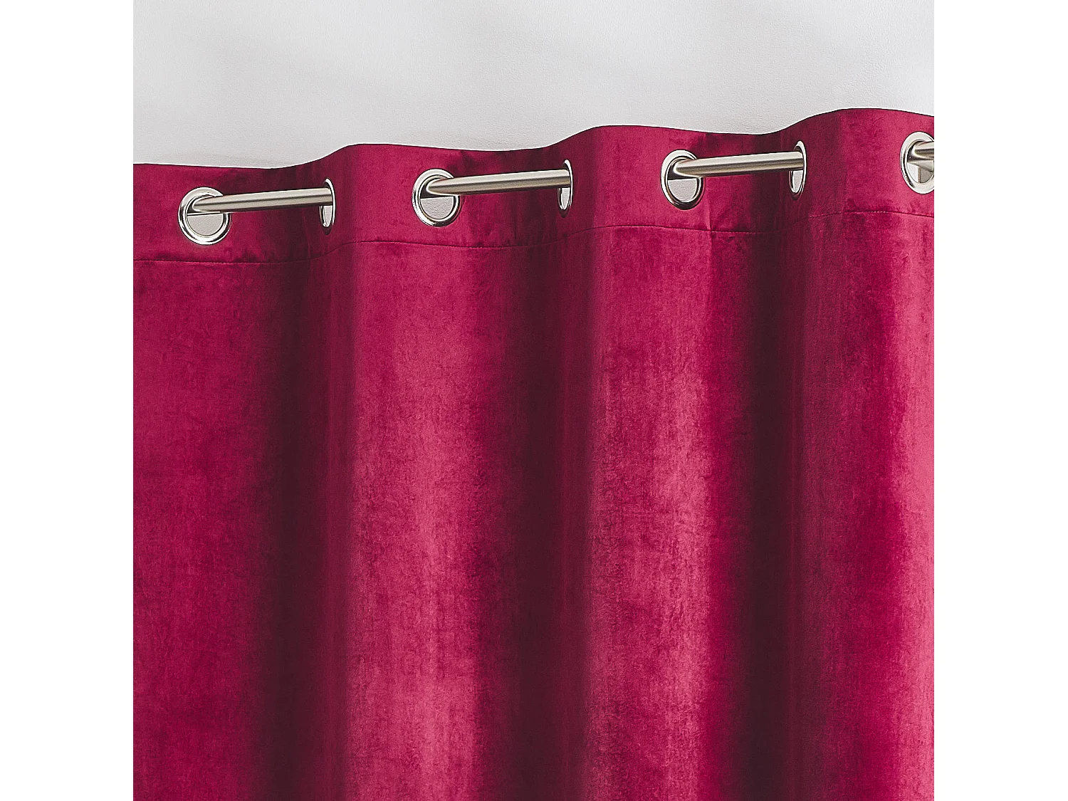 Vorhang aus einfarbigem Filzvelours 135 x 260 cm