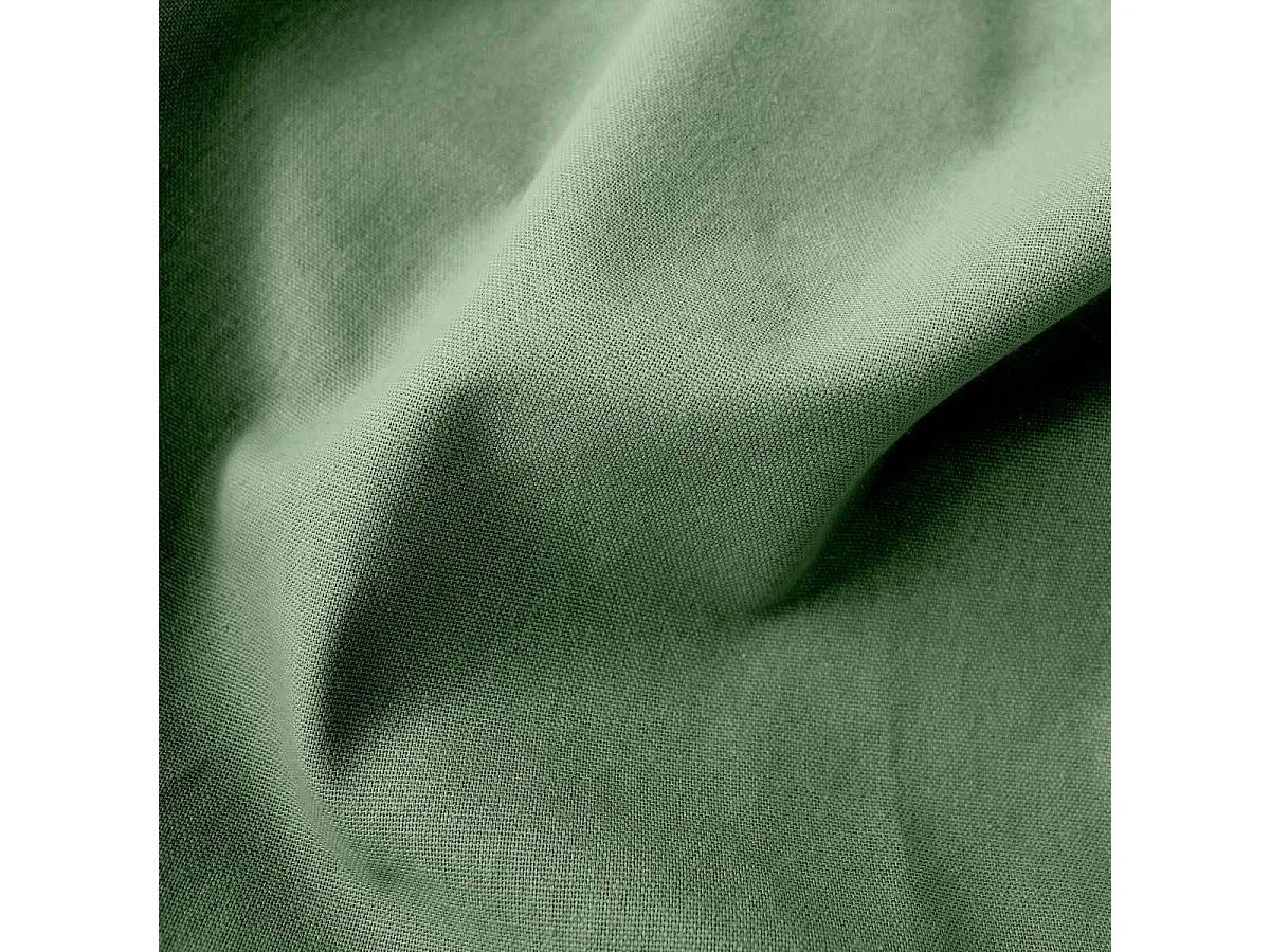 Rideau Uni à Œillets "Panama" 135x240cm Vert Argile