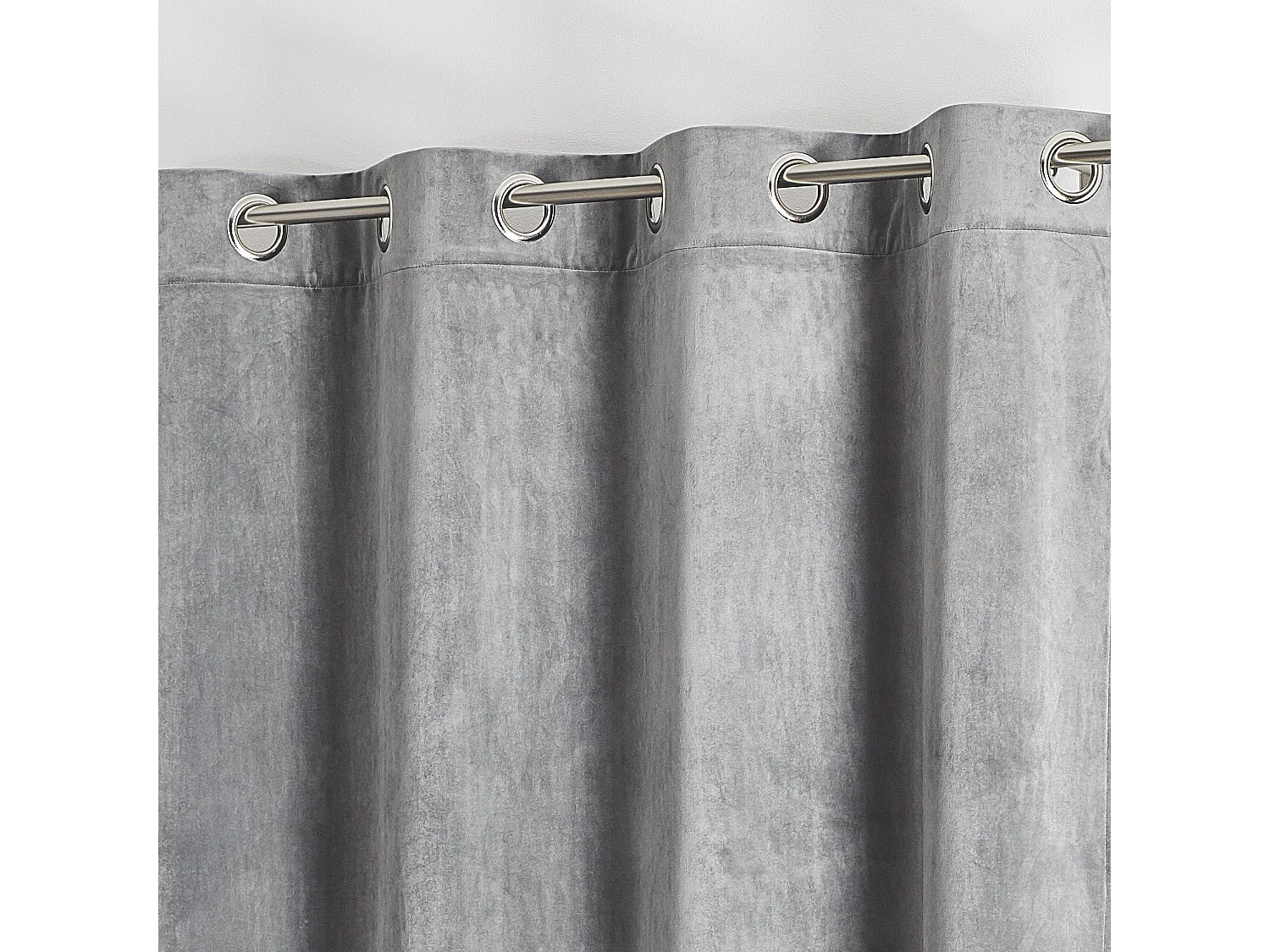 Vorhang aus einfarbigem Filzvelours 135 x 260 cm