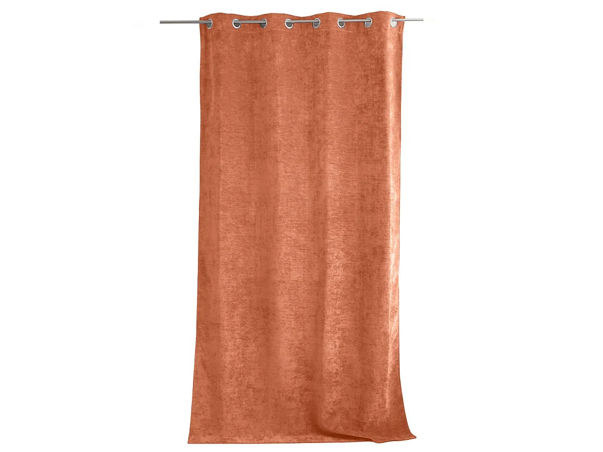 Rideau Thermique Occultant "Velvet" 140x260cm Cuivre