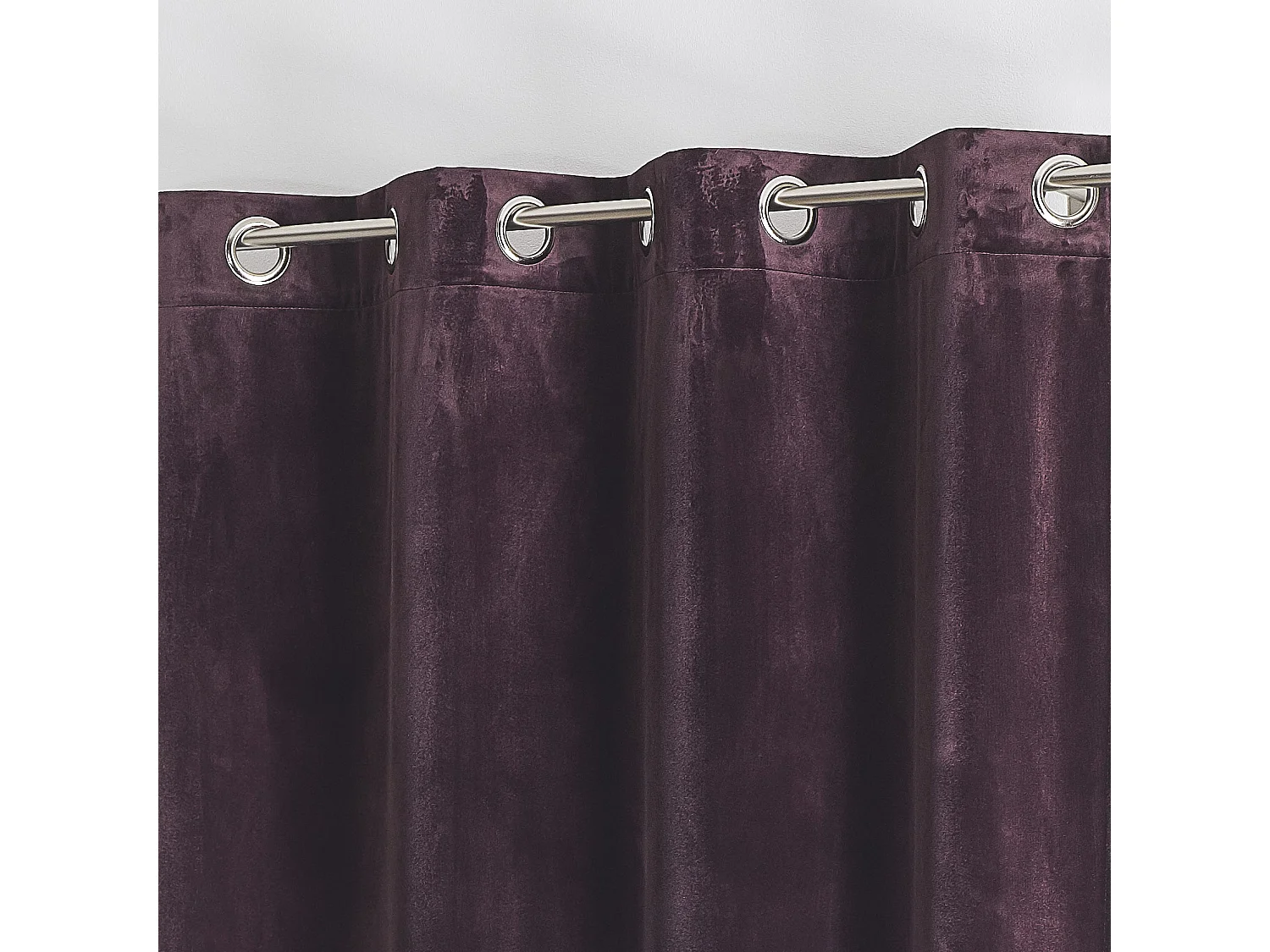 Vorhang aus einfarbigem Filzvelours 135 x 260 cm