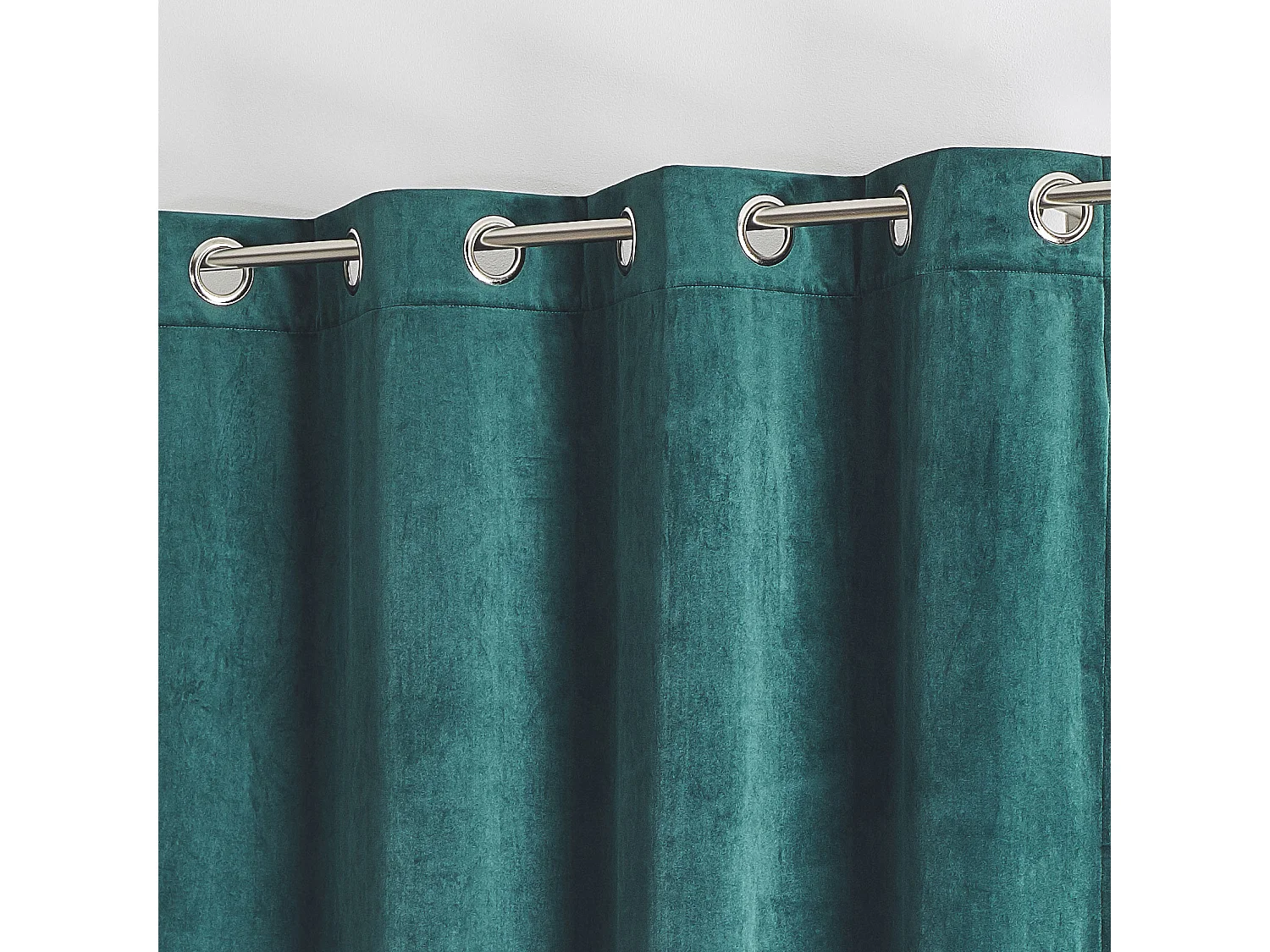 Vorhang aus einfarbigem Filzvelours 135 x 260 cm