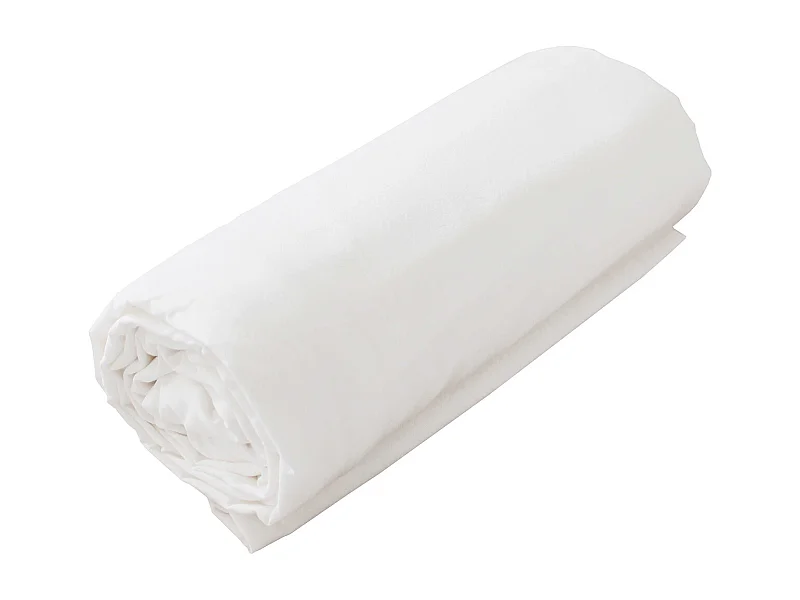 Drap housse jersey uni en 100% coton