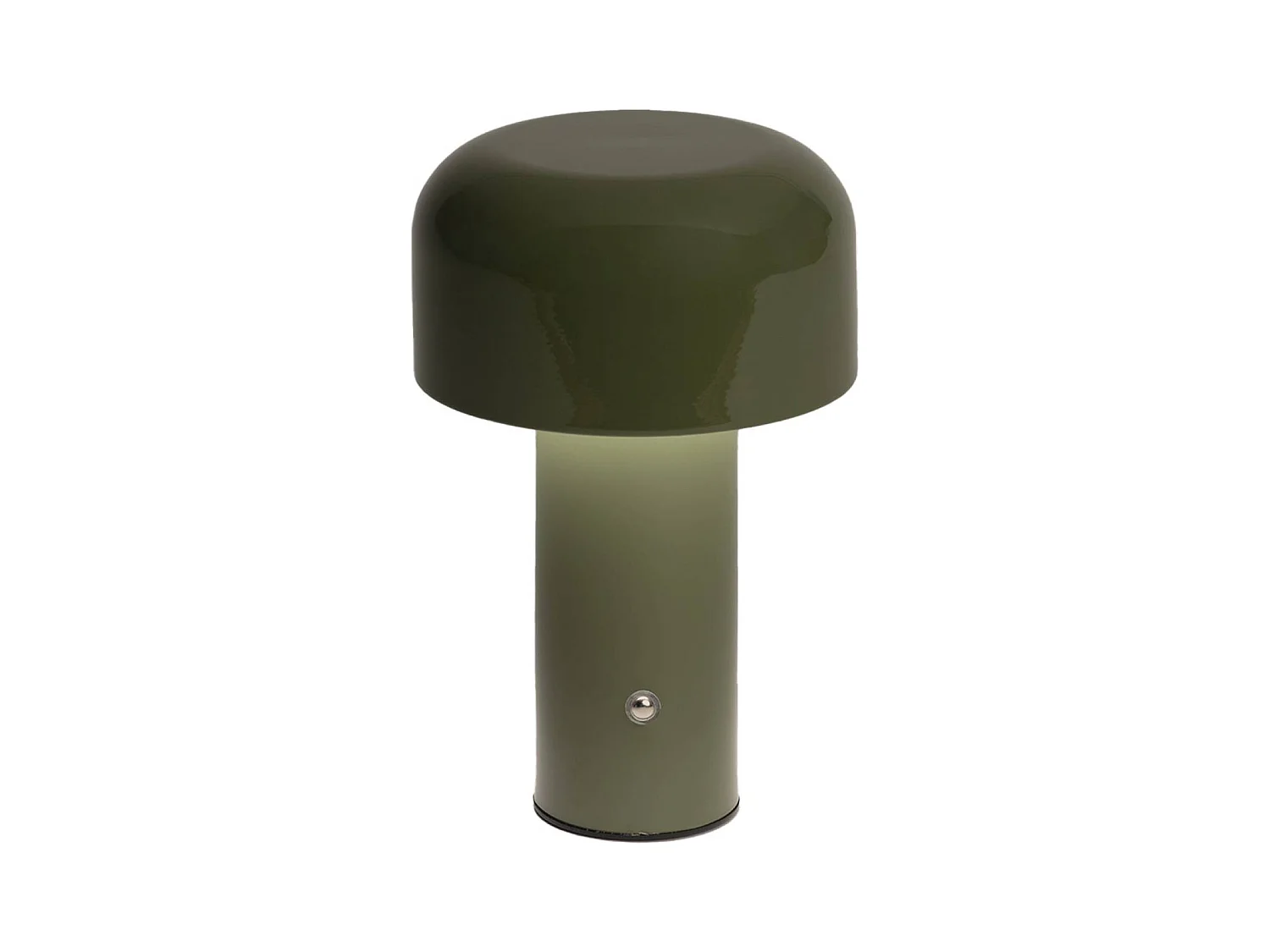 Lámpara led de metal para mesa interior, 13cm verde