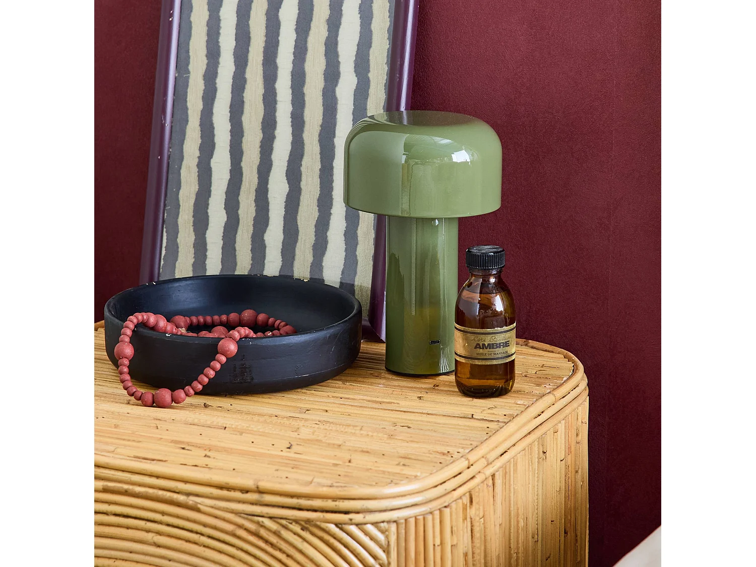 Lampada led in metallo, 13cm, verde