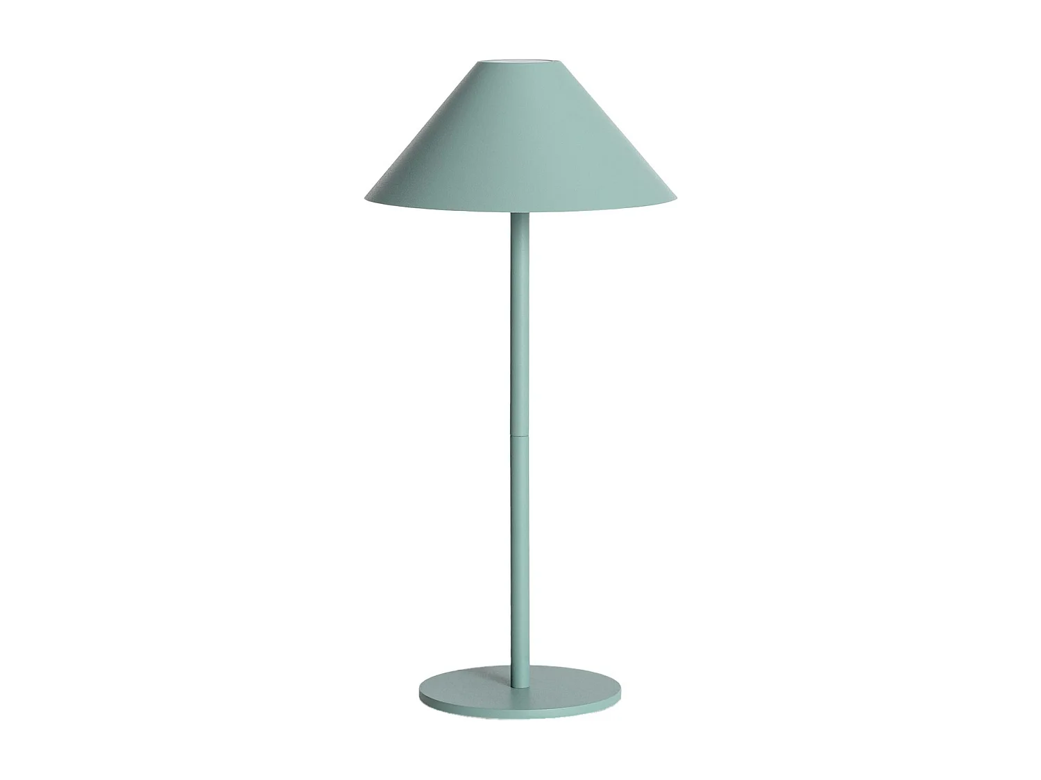Lampe à poser intérieur/extérieur LED sans fil rechargeable Adam vert céladon H 135cm Ø 19cm